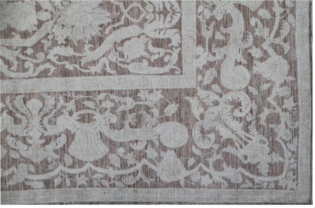 10'x13' Wool & Silk Area Rug | Ukranian Design Luxury Rug