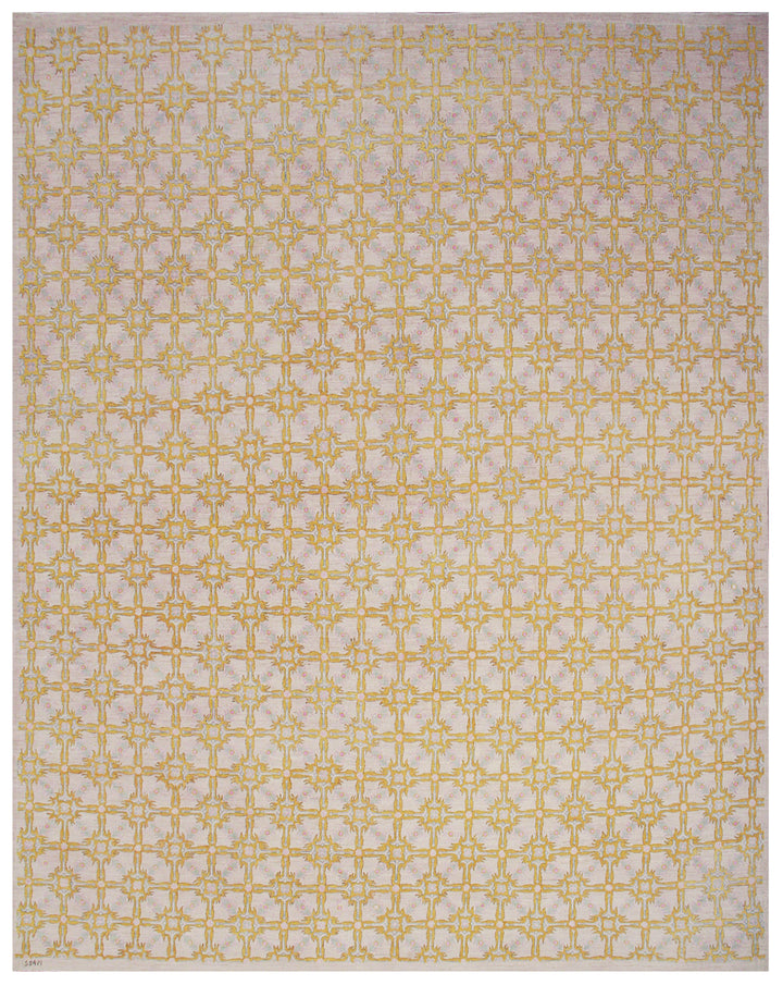10'x13' Yellow Wool Rug |Geometric Design | Ariana Modern Rug