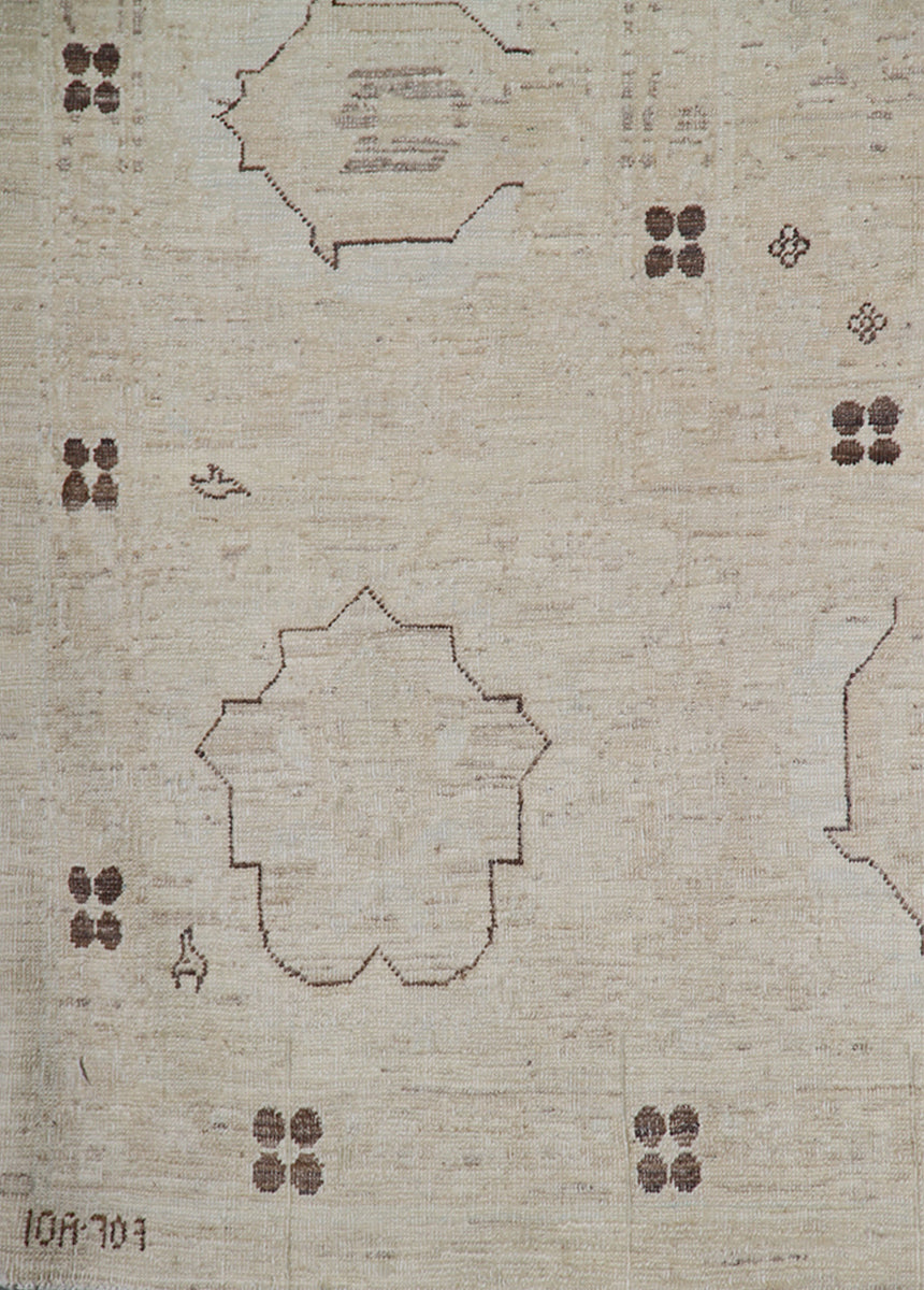 10'x14' Wool Area Rug | Earth Tone | Agra Design Rug
