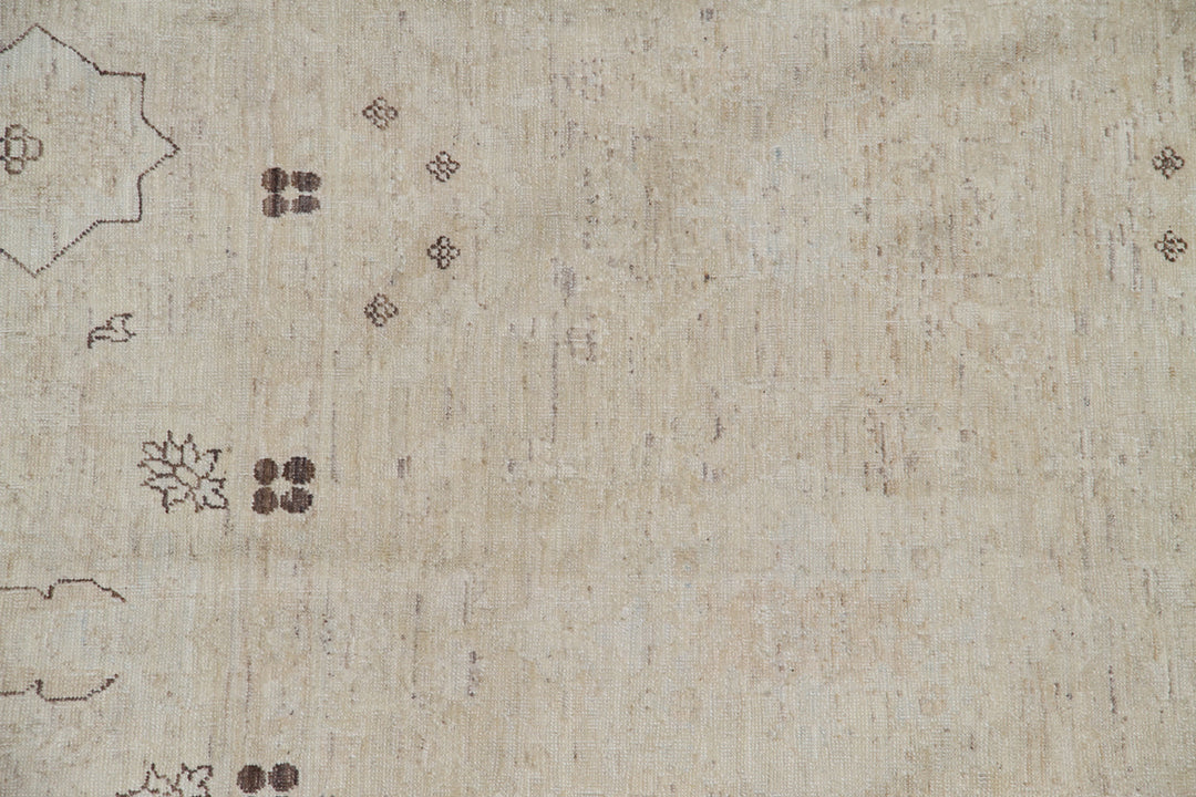 10'x14' Wool Area Rug | Earth Tone | Agra Design Rug