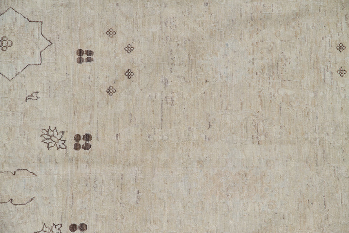 10'x14' Wool Area Rug | Earth Tone | Agra Design Rug