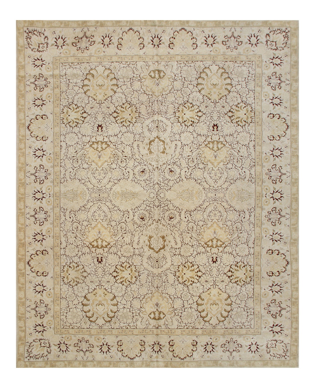 10'x14' Large Wool Rug | Egyptian Burgundy Area Rug