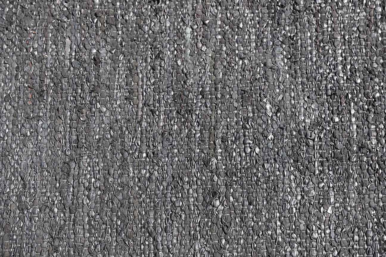 5x8 Indian Hand-woven Leather kilim
