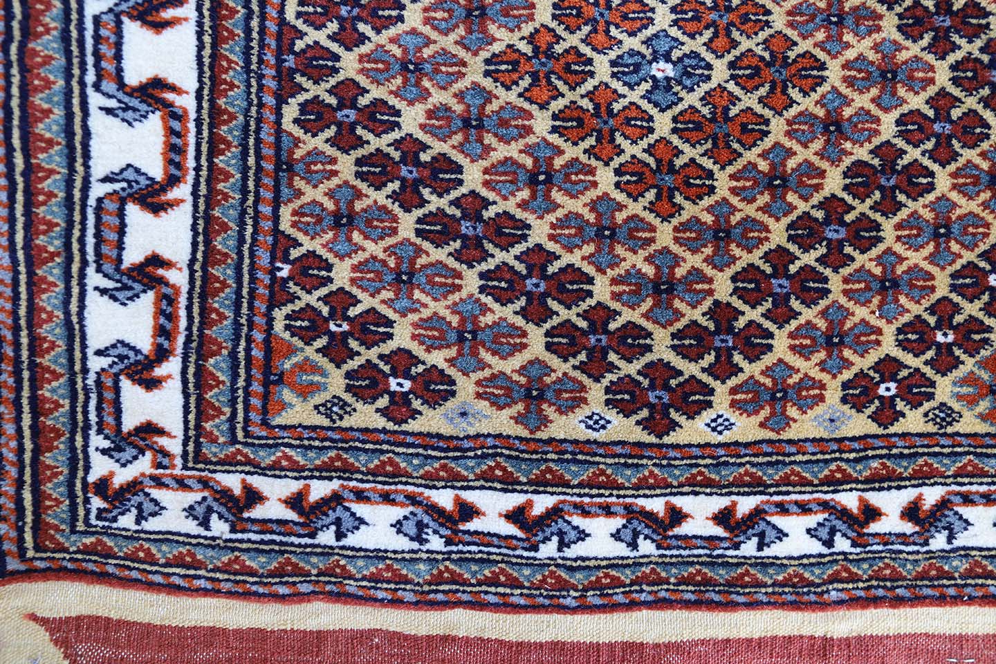 2x3 Tribal Pattern Hand Knotted Wool Salt Bag