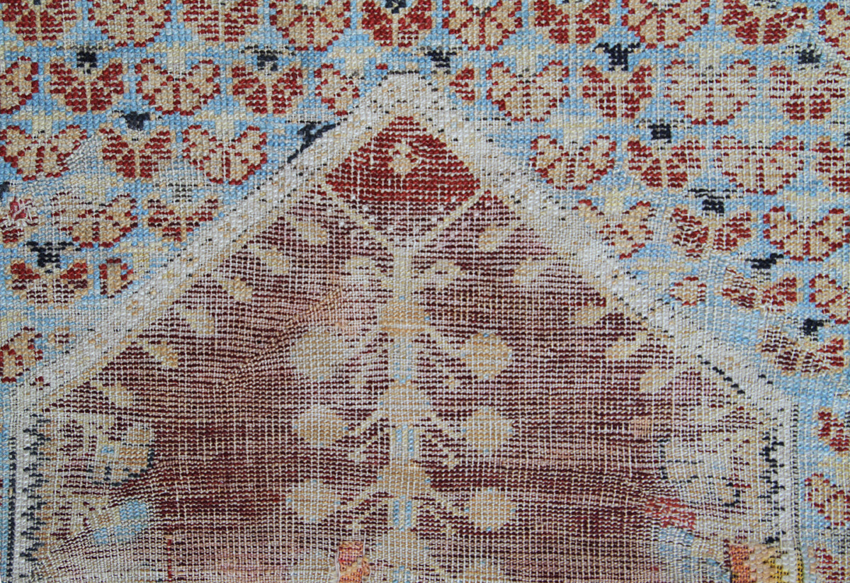 4'x6' Antique and Semi Antique Turkish Prayer Rug
