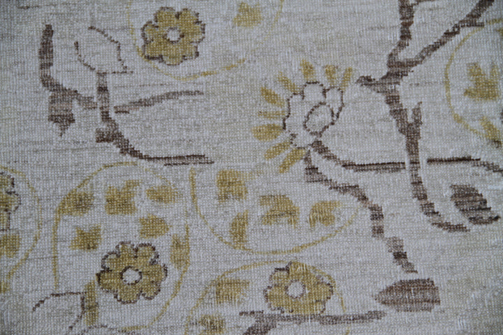 9'x12' Hand-knotted Wool Rug | Floral area Rug