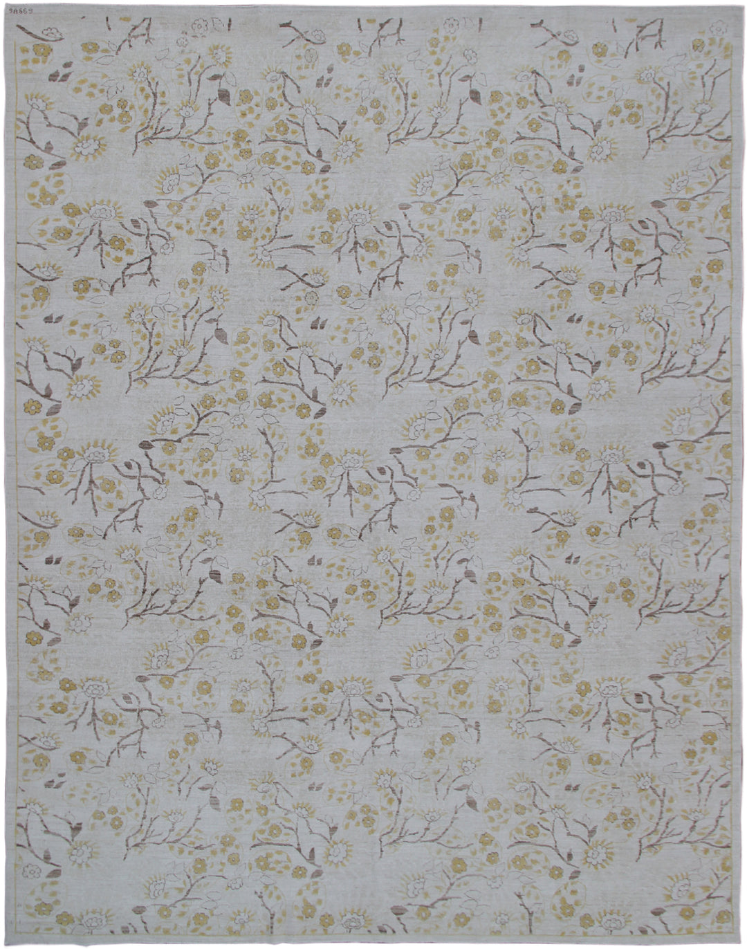 9'x12' Hand-knotted Wool Rug | Floral area Rug