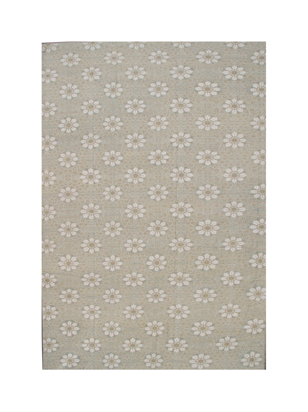 12'x17' Large Wool Area Rug | Hand-Knotted Transitional Floral Rug