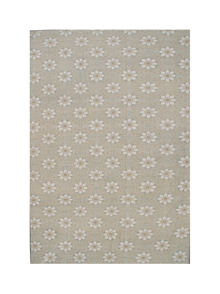 12'x17' Large Wool Area Rug | Hand-Knotted Transitional Floral Rug