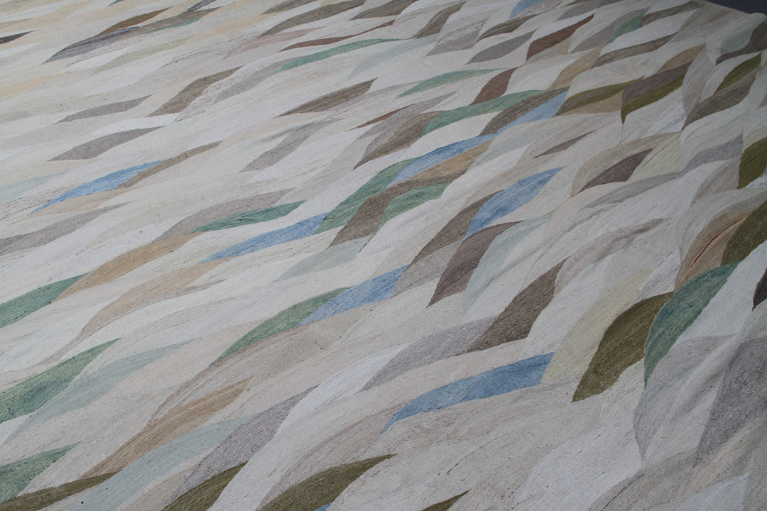 12'x18' Large Hand Made Kilim |Soft Colors Kilim Rug
