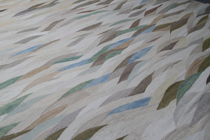 12'x18' Large Hand Made Kilim |Soft Colors Kilim Rug