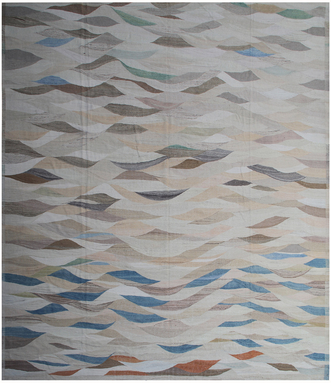 12'x18' Large Hand Made Kilim |Soft Colors Kilim Rug