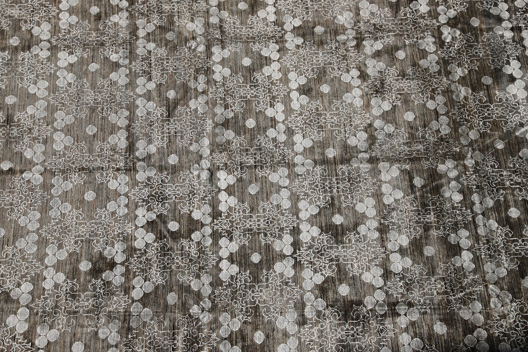 12'x9' Modern Rug | Ottoman Modern Design | Dark Grey Rug