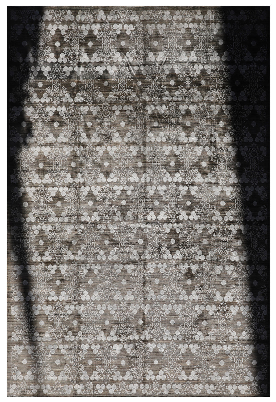 12'x9' Modern Rug | Ottoman Modern Design | Dark Grey Rug