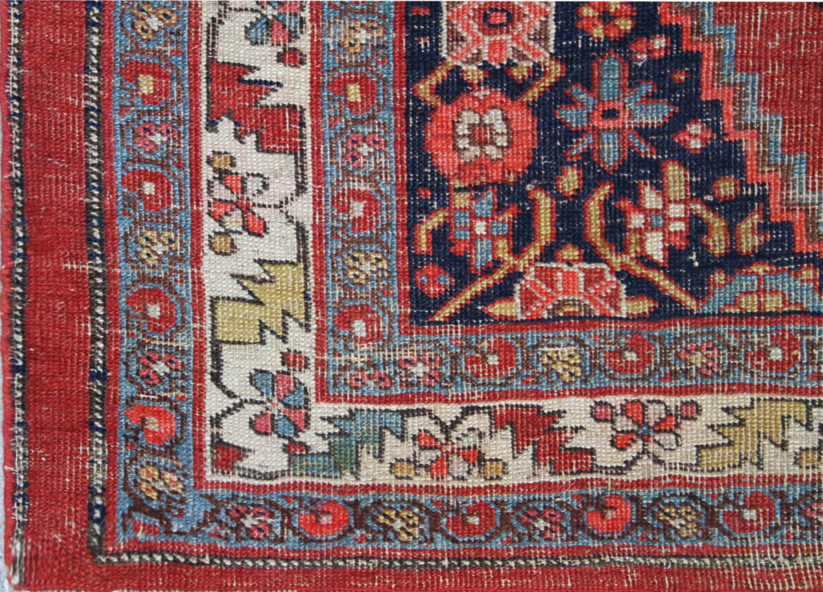 4x6 Persian Antique And Semi Antique Halvai Bidjar Rug
