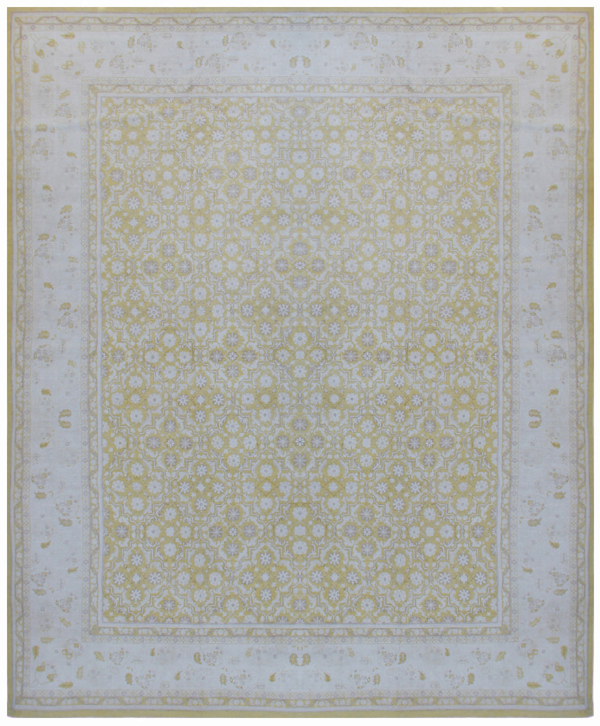 12x15 Yellow Tabriz Design Ariana Luxury