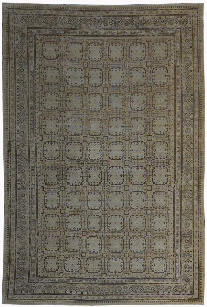 13'x8' Ariana Traditional Samarkand Geometric Design Rug