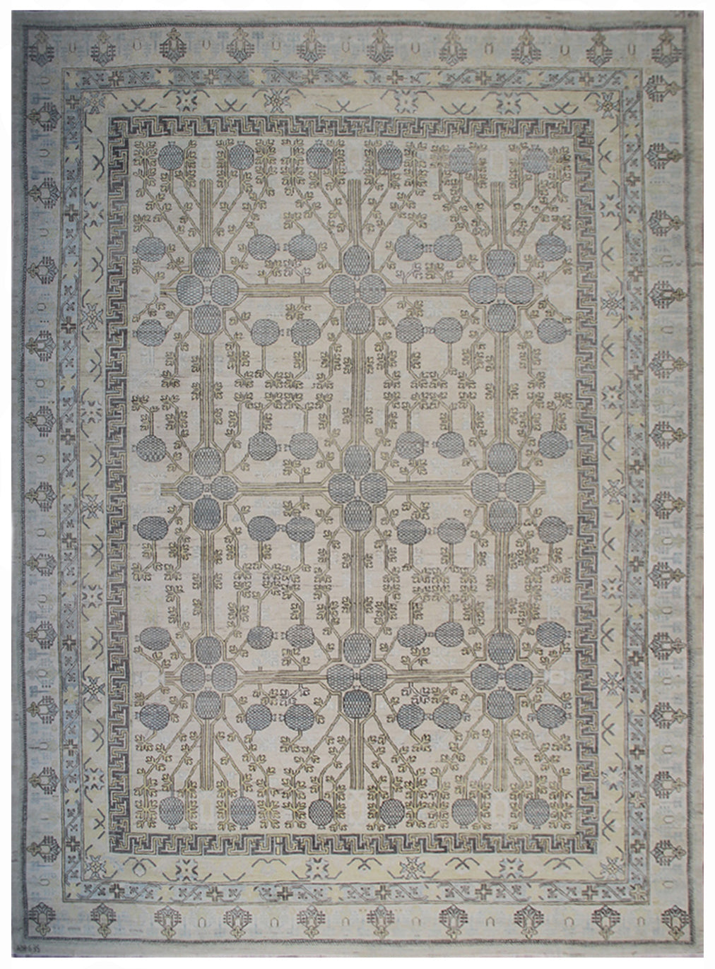 14'x10' Wool Rug | Pomegranate Design |Samarkand Rug