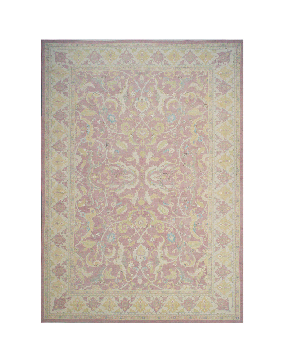 Fine Quality Large Polonaise Design Silk and Wool Ariana Luxury Rug