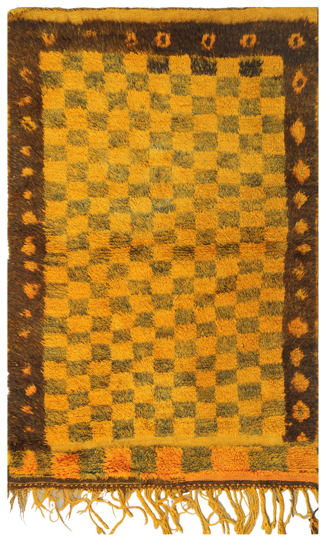 3x5 Vintage Shaggy Turkish Tulu Rug