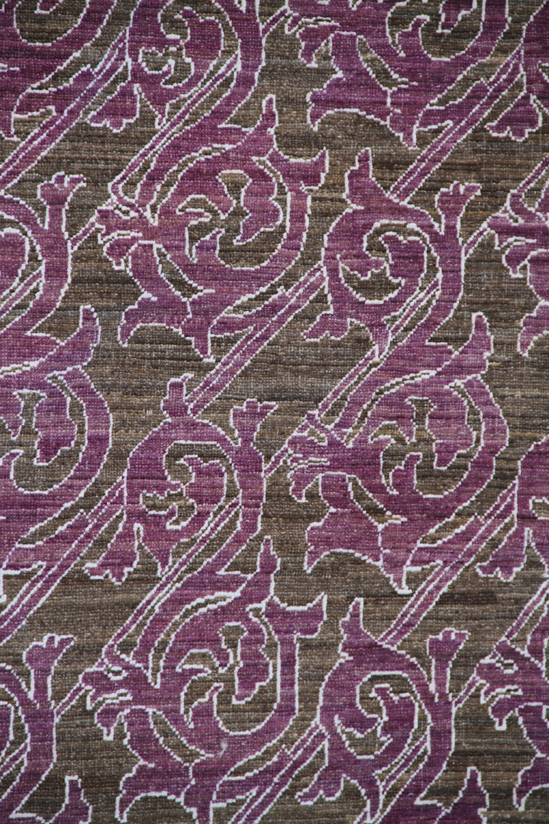 8'x10' Majenta Hand Knotted Ariana Transitional Rug