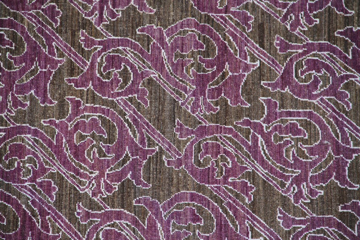 8'x10' Majenta Hand Knotted Ariana Transitional Rug