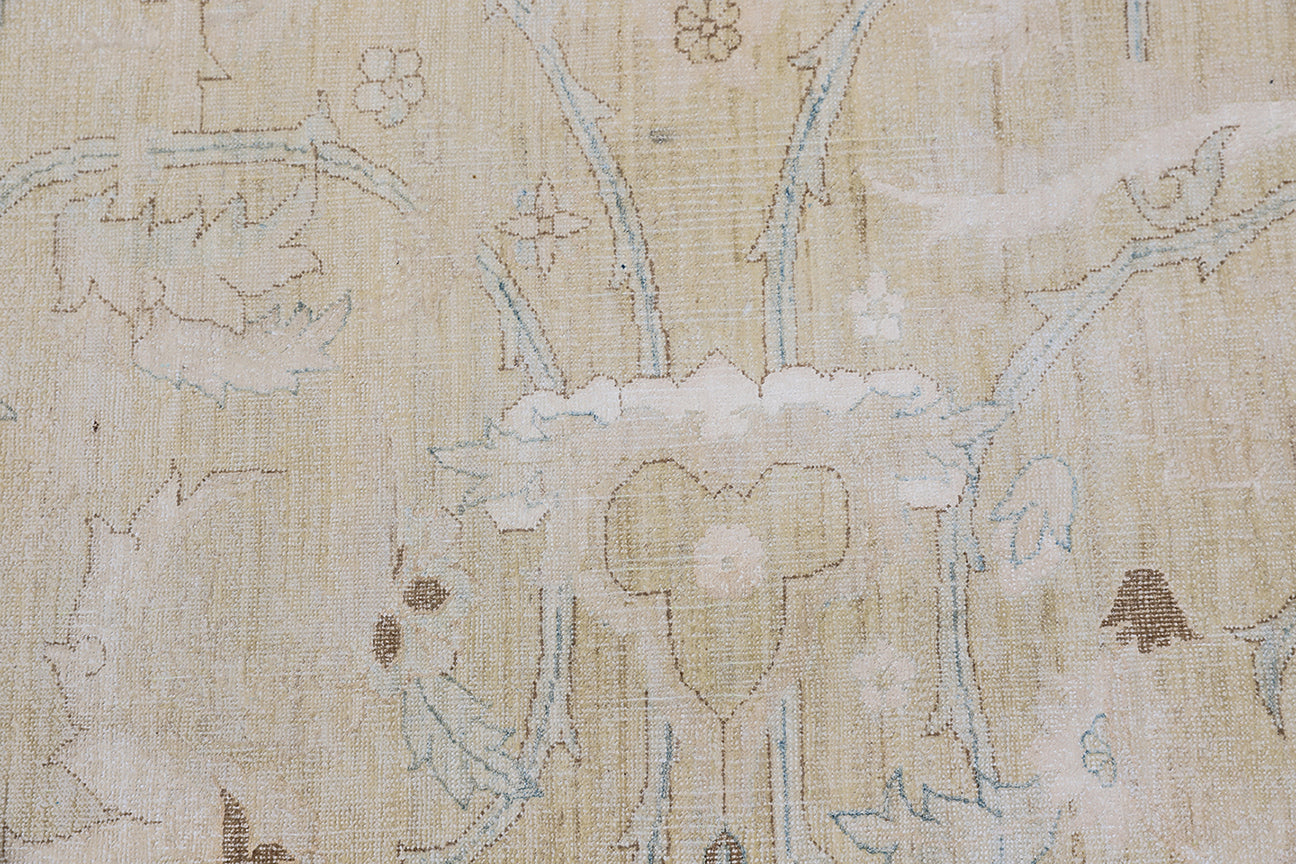 8'x10' Gold Polonaise Design Ariana Luxury Collection Hand-knotted Area Rug
