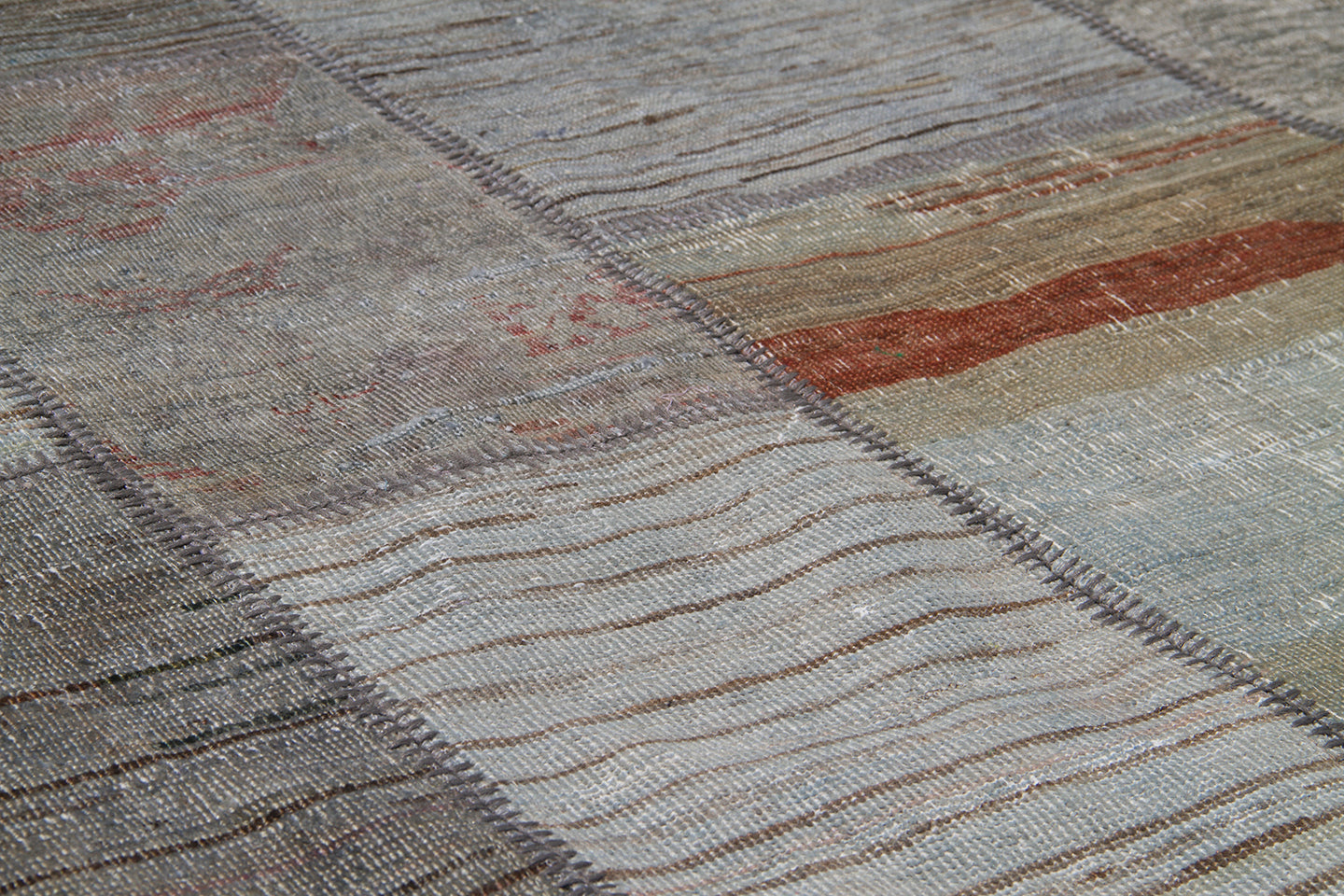 9'x12' Grey Ariana Patchwork Rug