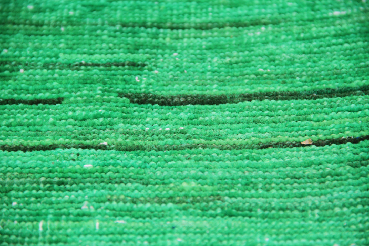 6'x8' Green Patchwork Overdye Rug