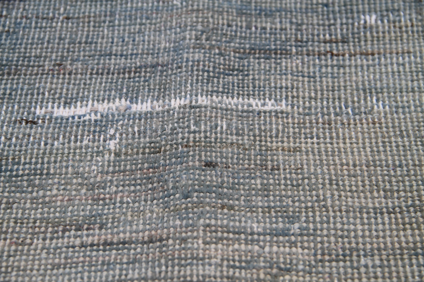 6x8 Overdye Grey Ariana Patchwork Rug