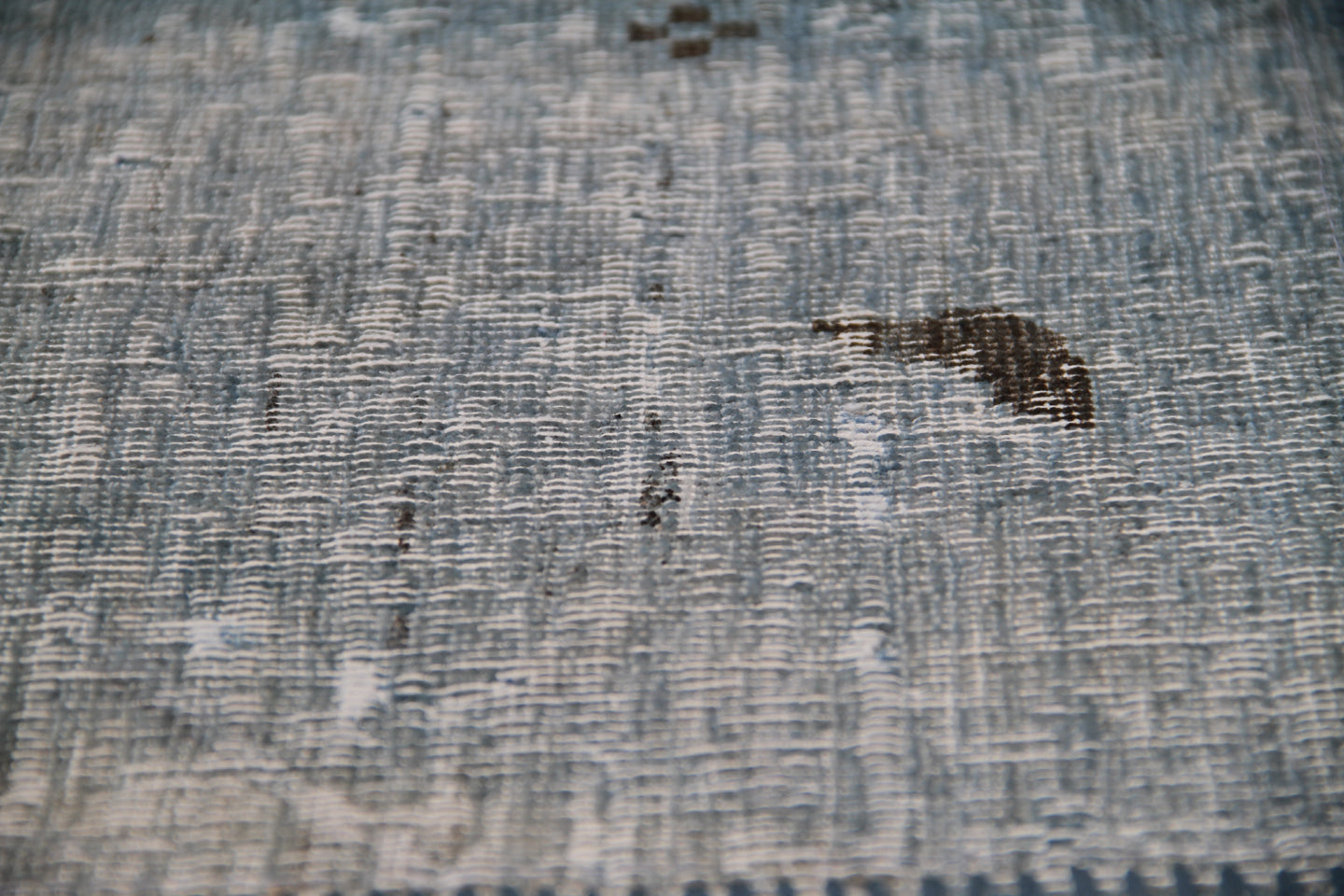 6x8 Overdye Blue Ariana Patchwork Rug