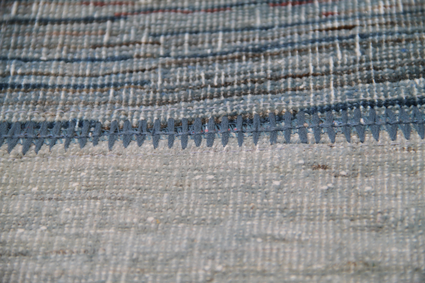 6x8 Overdye Blue Ariana Patchwork Rug