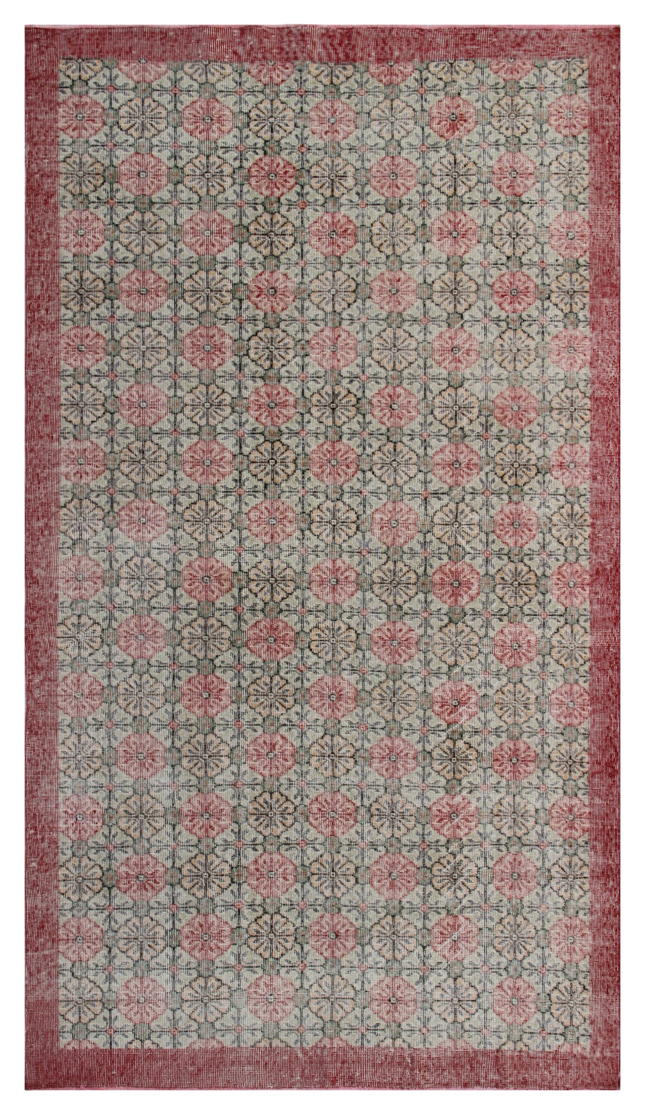 5x9 Vintage Turkish Rug