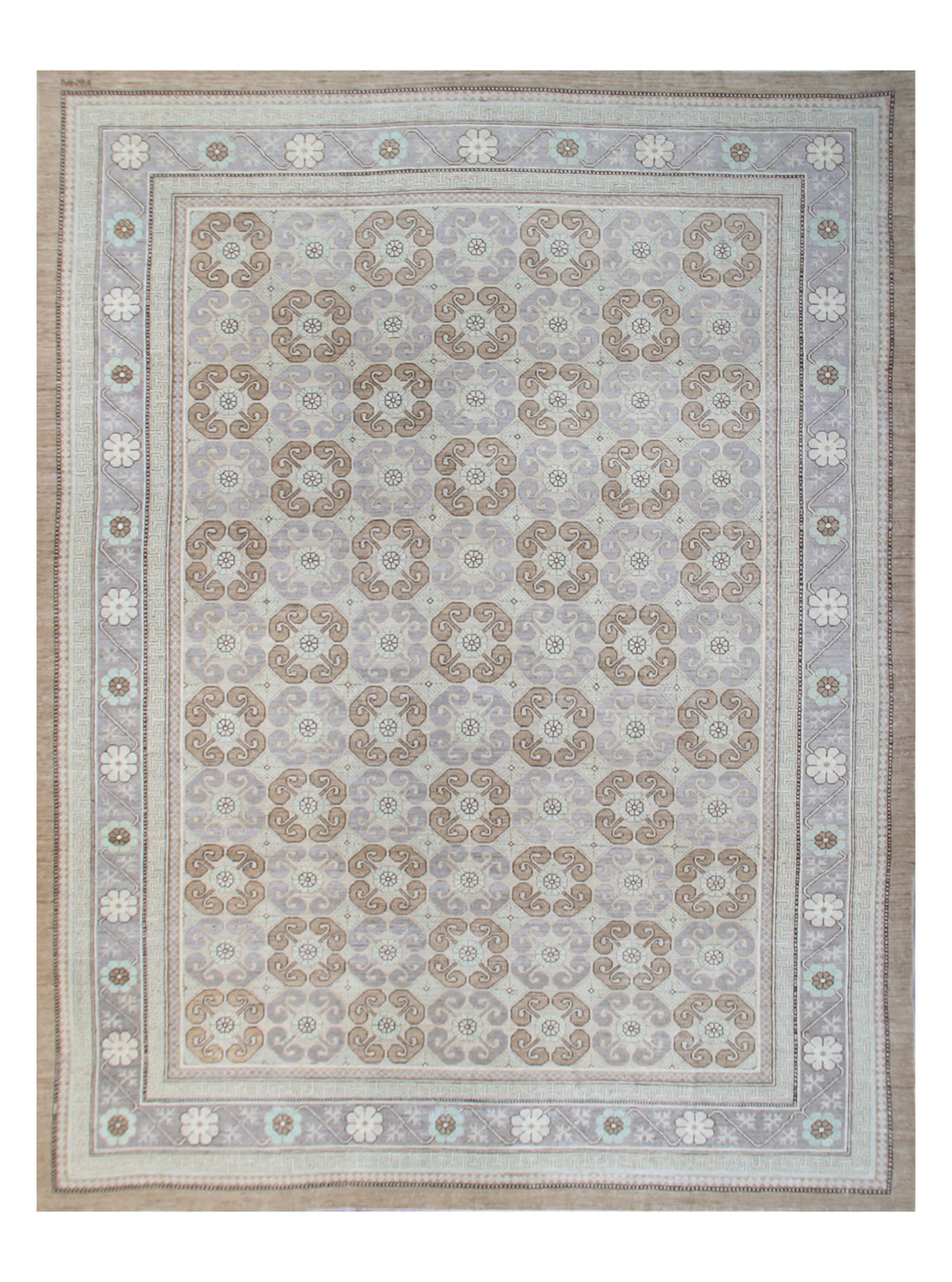 14'x10' Wool Area Rug | Samarkand Geometric Design Rug