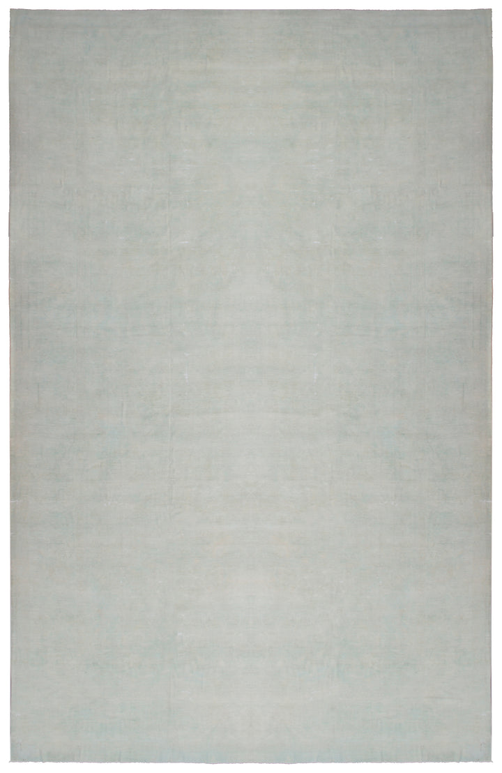 16'x26' Persian Palace Rug | Soft Faded Green | Hand-Knotted Afghan
