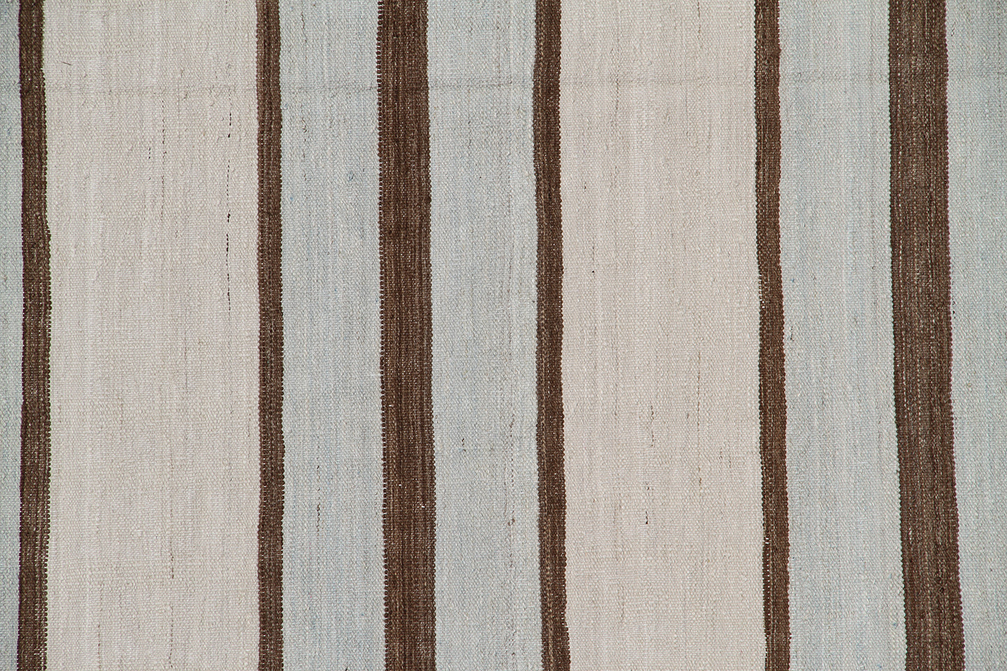 12x18 Ariana Striped Blue Ivory Brown Kilim