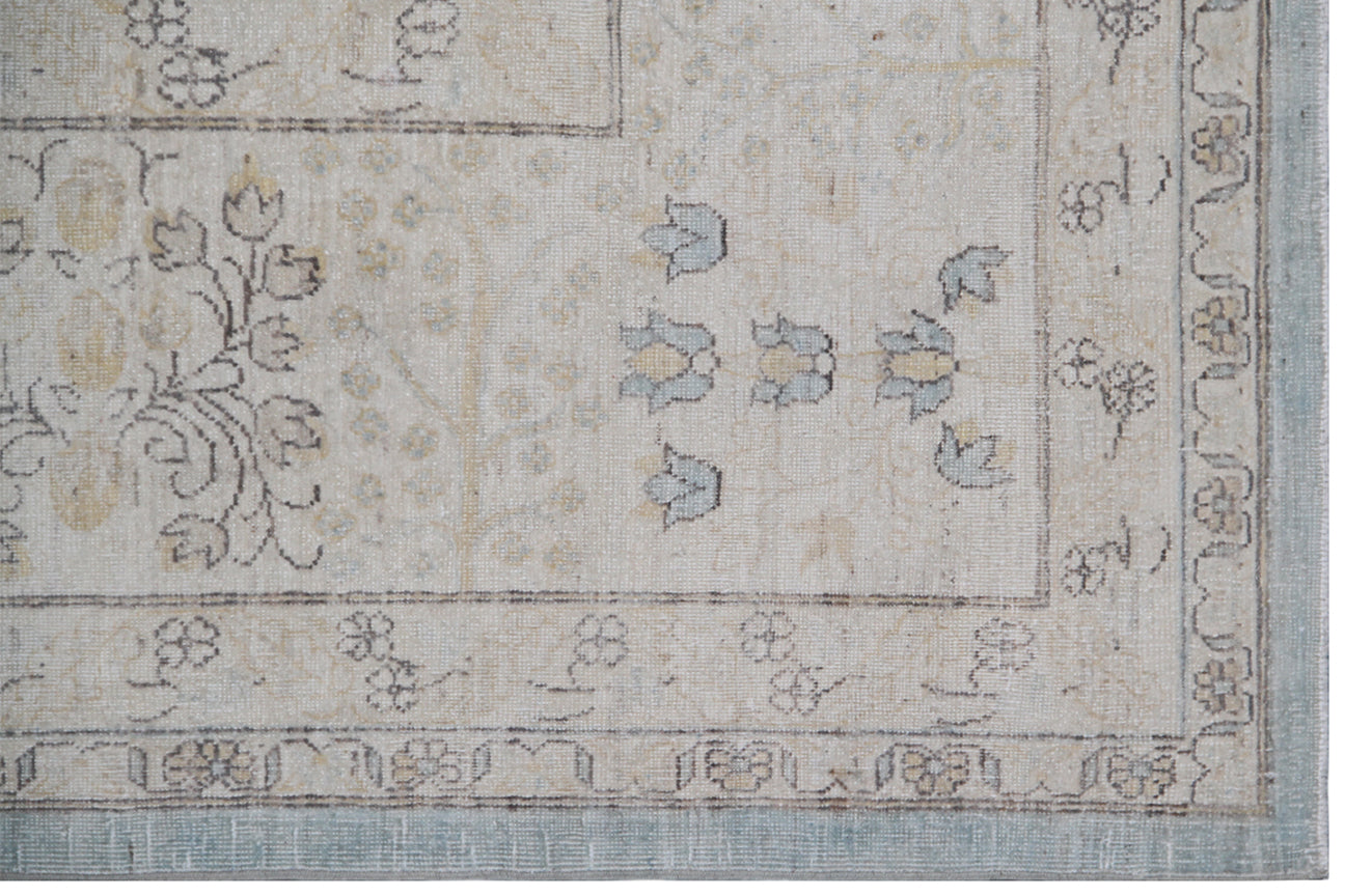 10x13 Blue Tabriz Design Ariana Luxury Rug