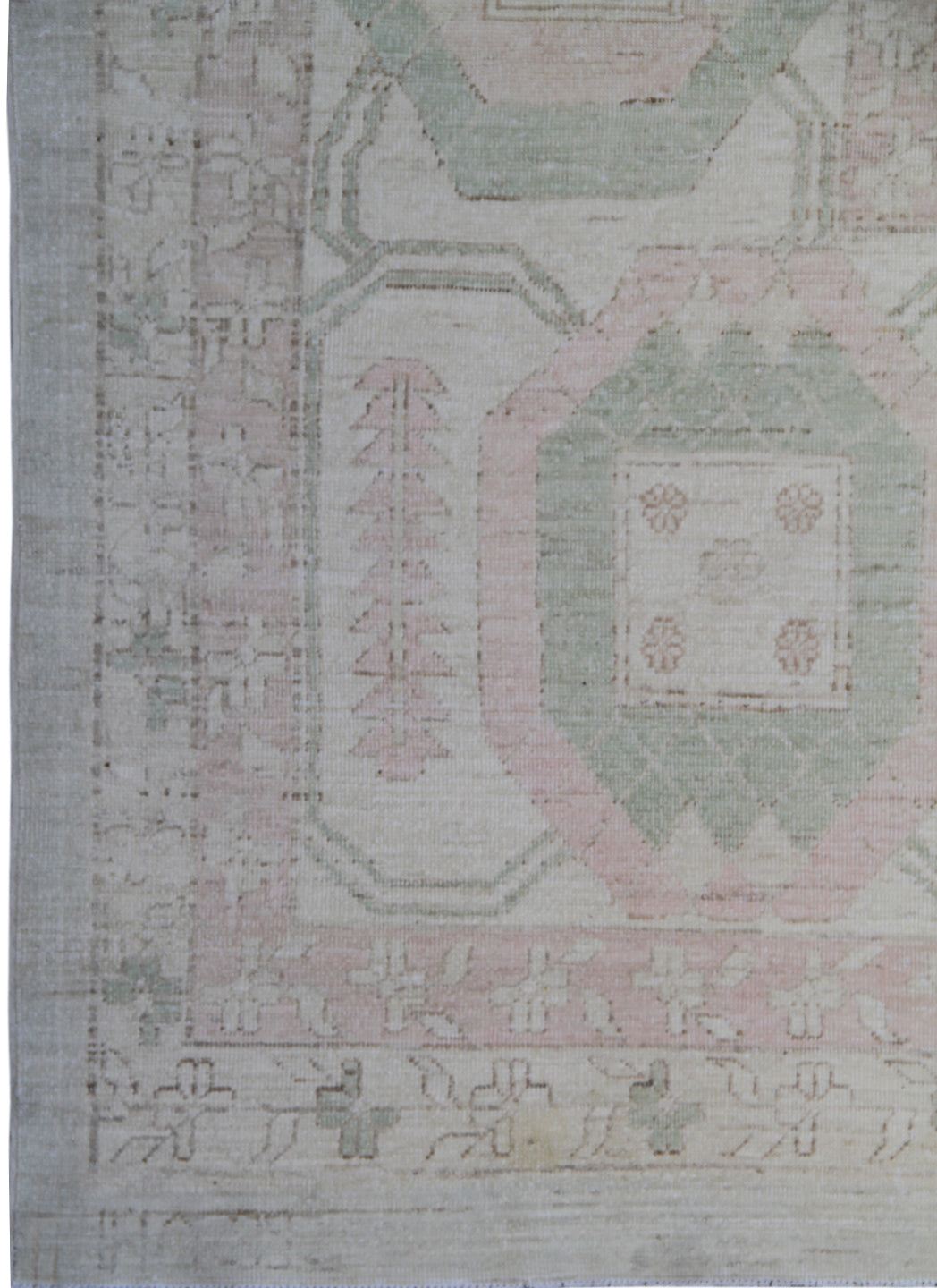 14'x19' Ariana Transitional Bachshayish Design Soft Green Geometric Rug