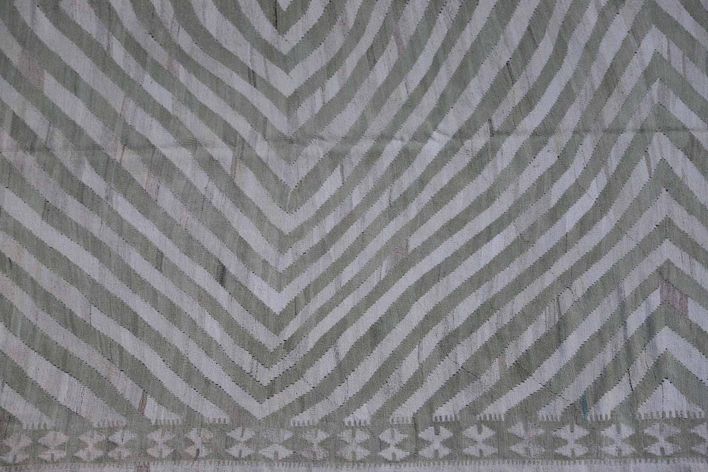 10x13 Ariana Striped Pastel Cream Color Kilim