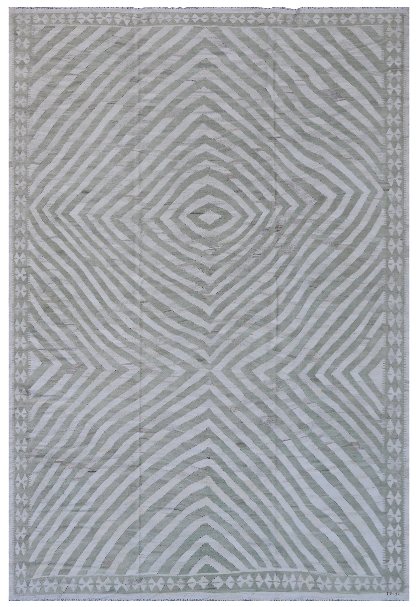 10x13 Ariana Striped Pastel Cream Color Kilim