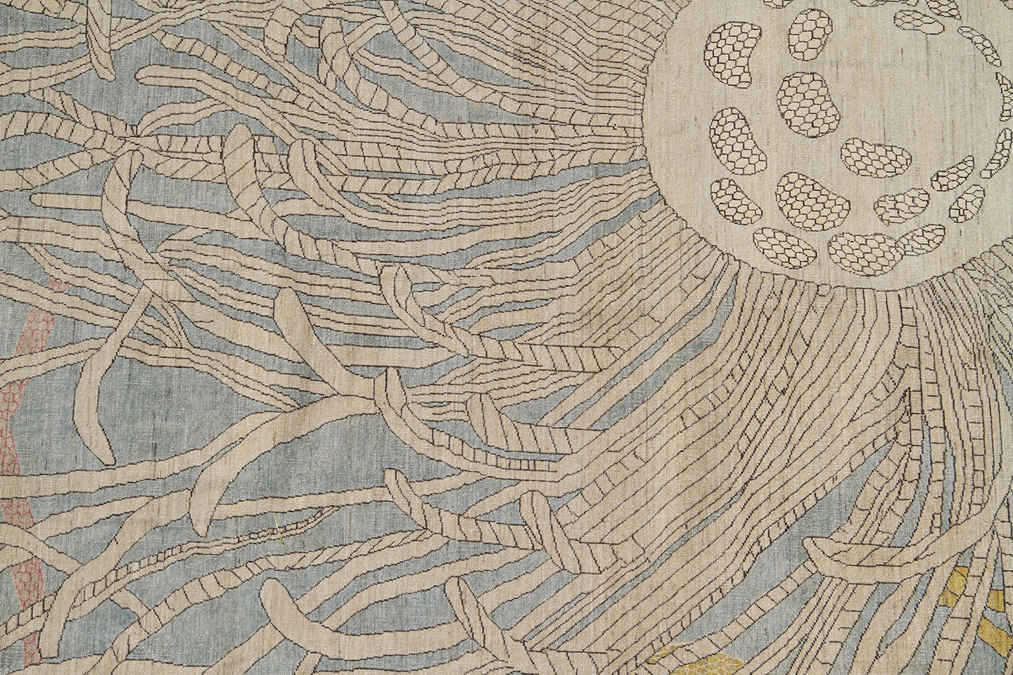 9'x12' Marinelife Design Blue Ariana Modern Rug