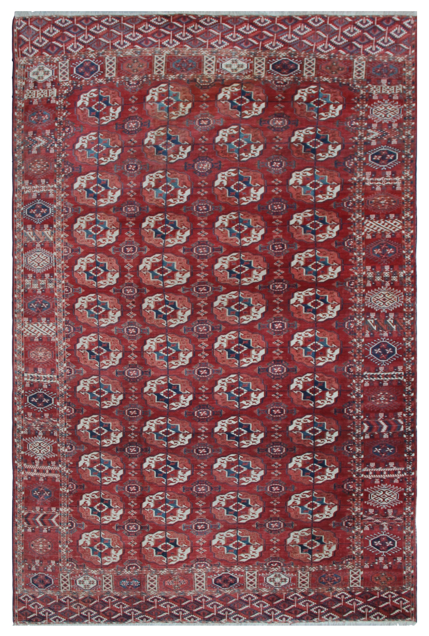 7'x11' Antique Semi-antique Turkman Main Rug