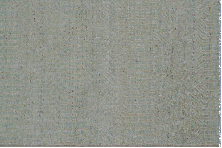 12"x9" Ariana Transitional Blue Beige Modern Design Rug