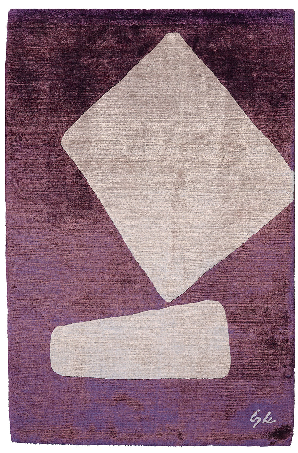 2'x3' Hand Knotted Silk Ariana Modern Custom Only