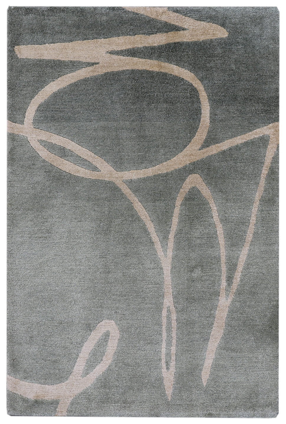 2'x3' Hand Knotted Silk Ariana Modern Custom Only