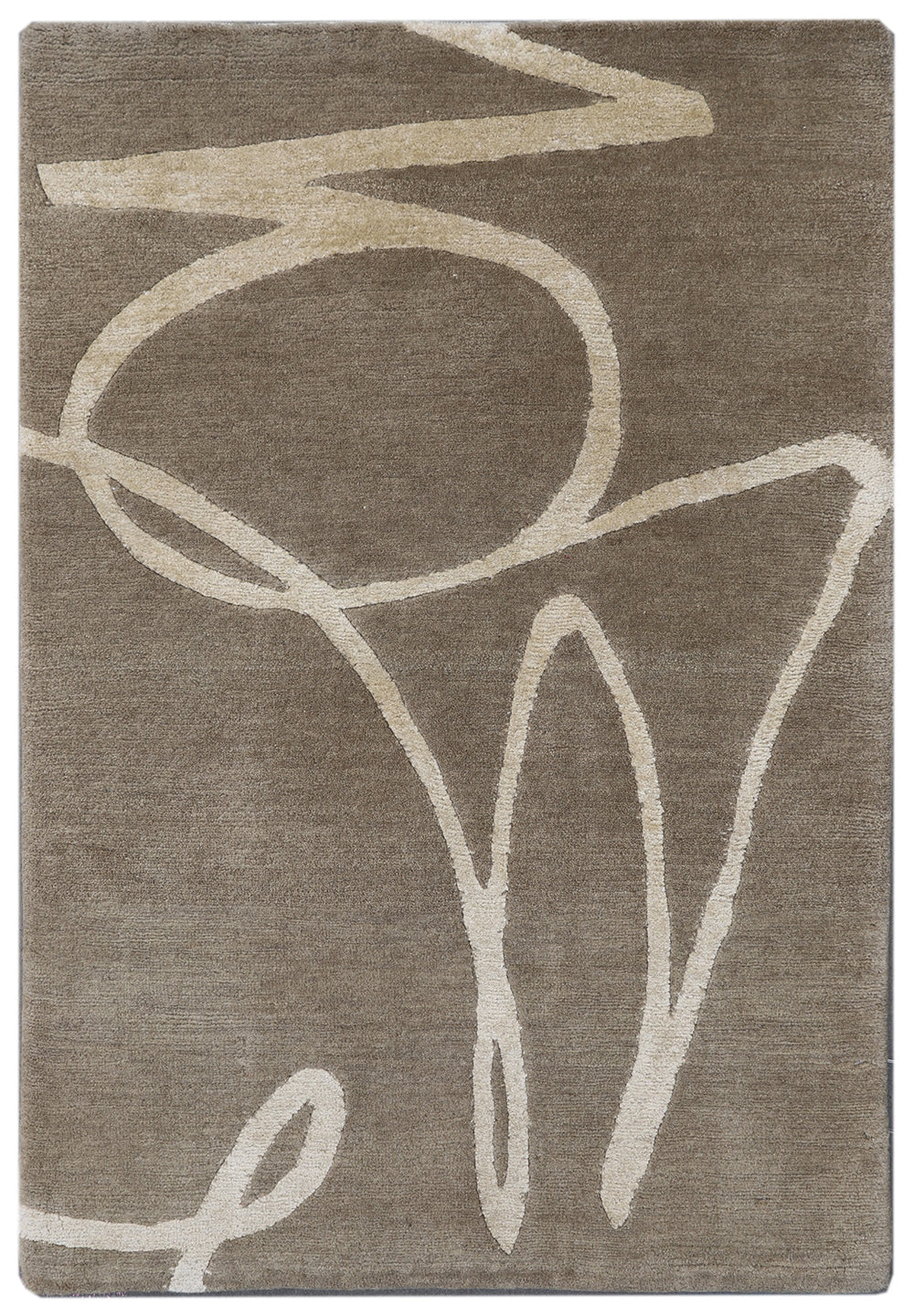 2'x3' Hand Knotted Silk Ariana Modern Custom Only