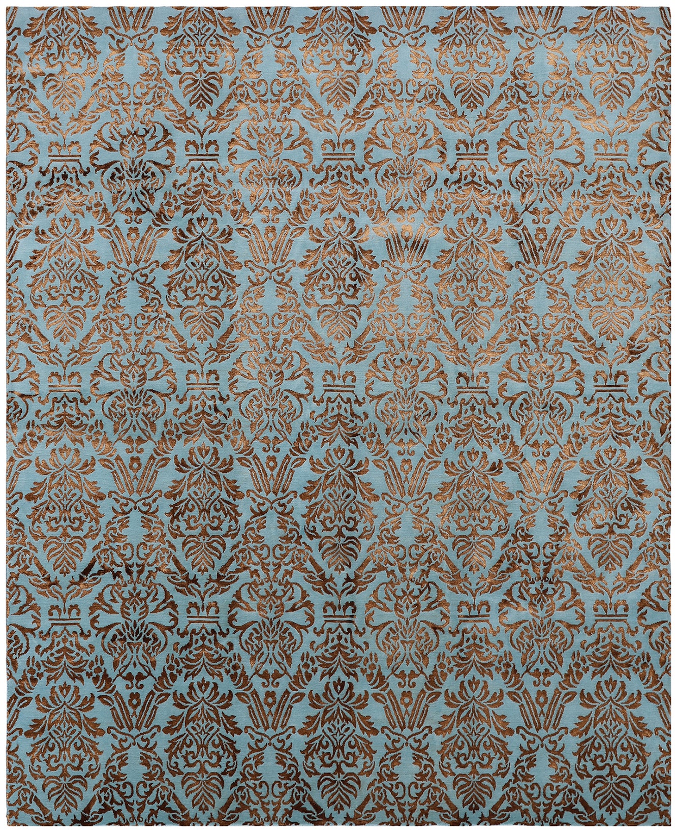 8'x10' Contemporary Damask Design Modern Rug
