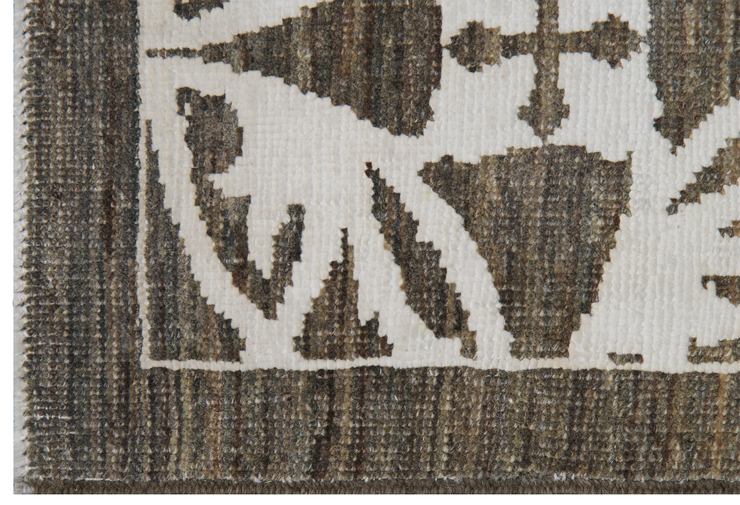 9'x12' Hand-knotted Rug | Cotton Wool | Ariana Modern Design Rug