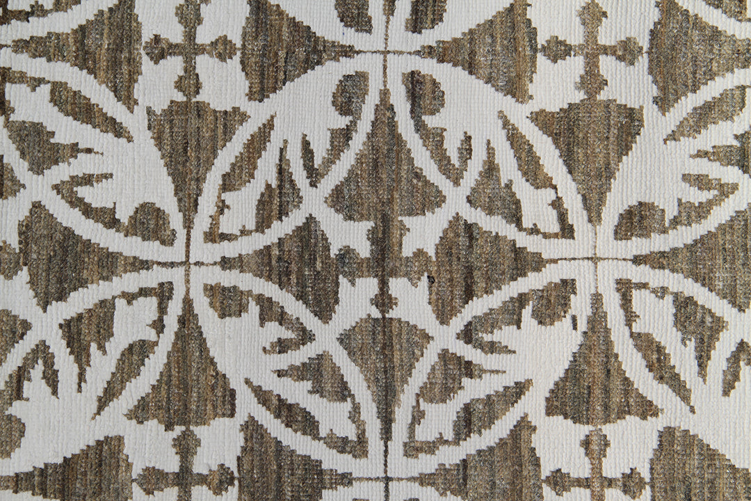 9'x12' Hand-knotted Rug | Cotton Wool | Ariana Modern Design Rug
