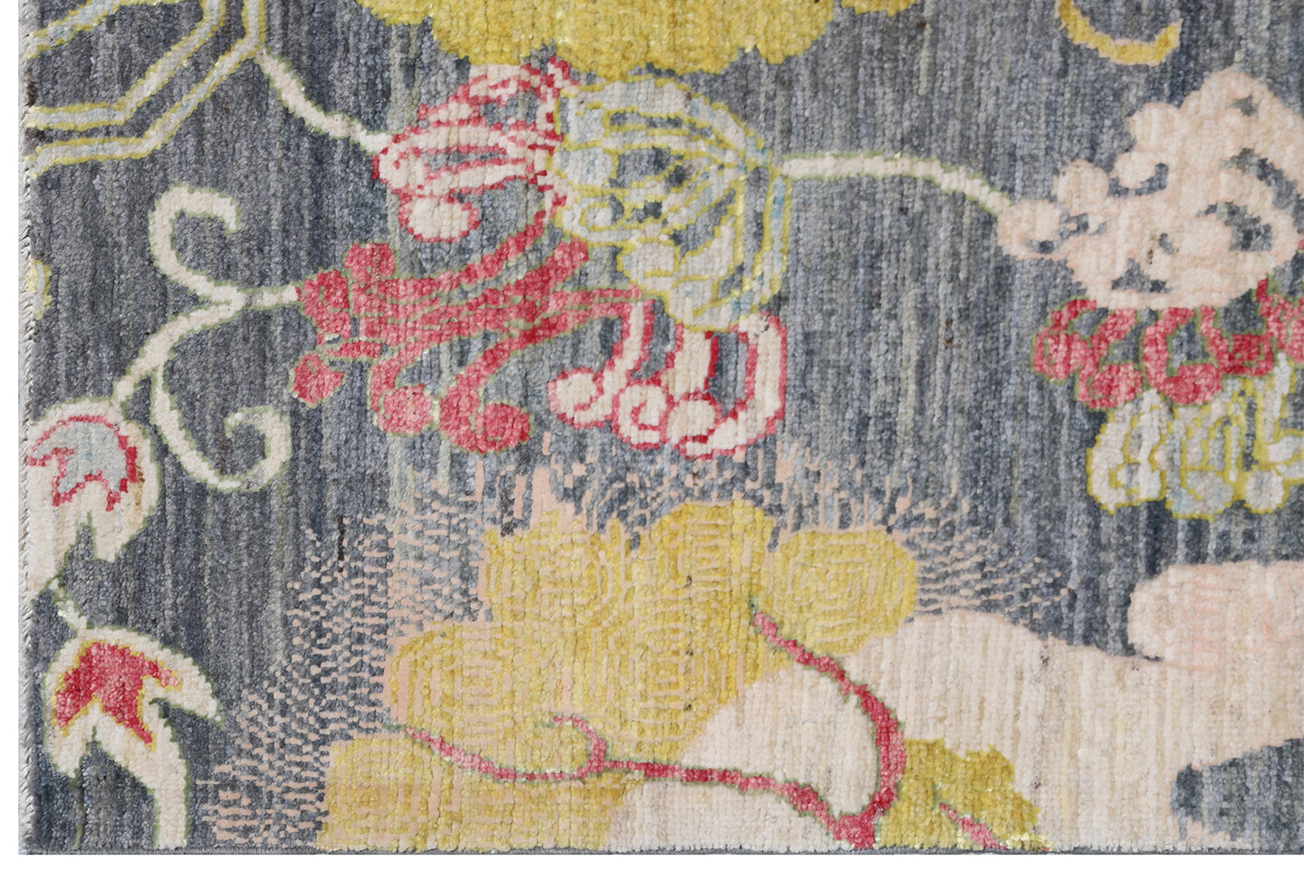 9x12 Chinese Foo Dog Design Silk and Wool Ariana Modern